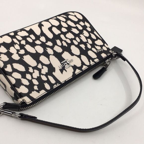 Coach CD872 Nolita 19 With Spotted Animal Print In Silver/Black/Chalk Multi - Picture 10 of 16